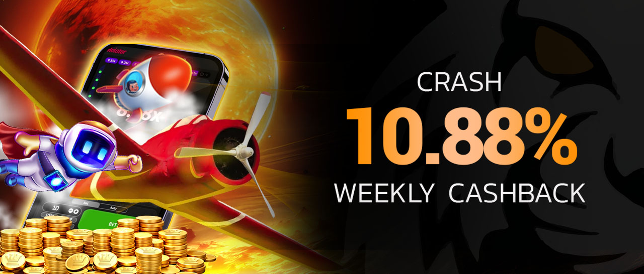 Crash 10.88% Weekly Cashback